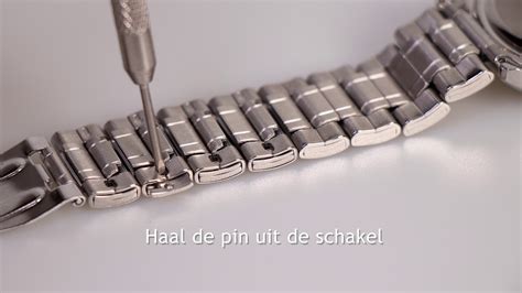 horloge inkorter|horlogeband kleiner maken.